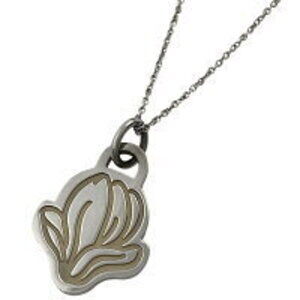 Tiffany Co Flower Motif Necklace GO Sterling Silver